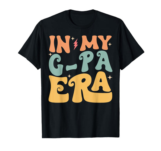 In My G-PA Era Groovy Funny Grandpa Father's Day T-Shirt