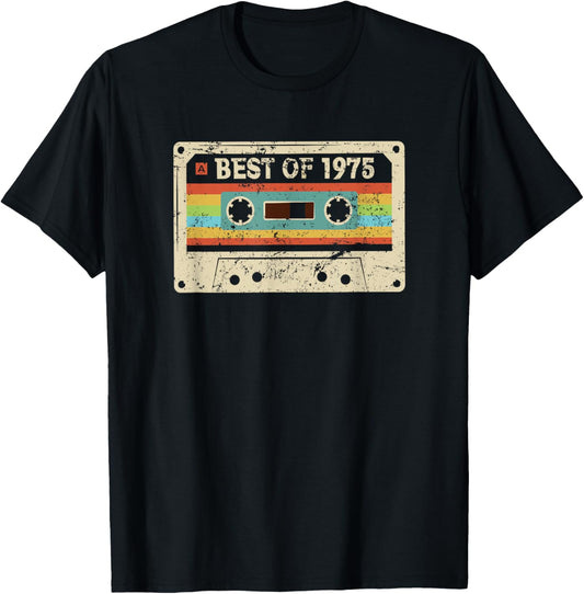 Best 1975 Vintage 50 Year Old Bday Men Women 50th Birthday T-Shirt