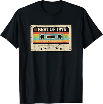 Best 1975 Vintage 50 Year Old Bday Men Women 50th Birthday T-Shirt
