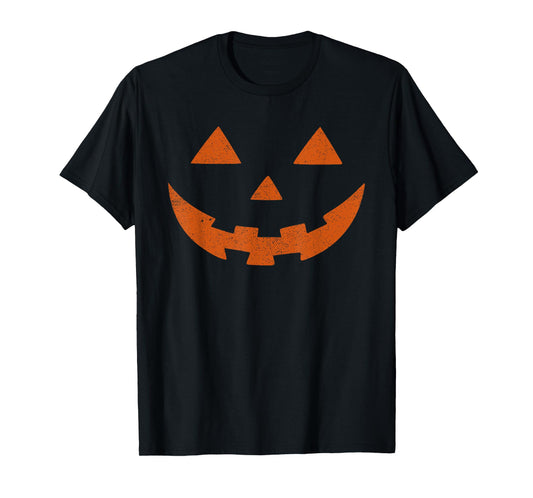 Vintage Jack o Lantern Jackolantern Pumpkin Face Men Boys T-Shirt