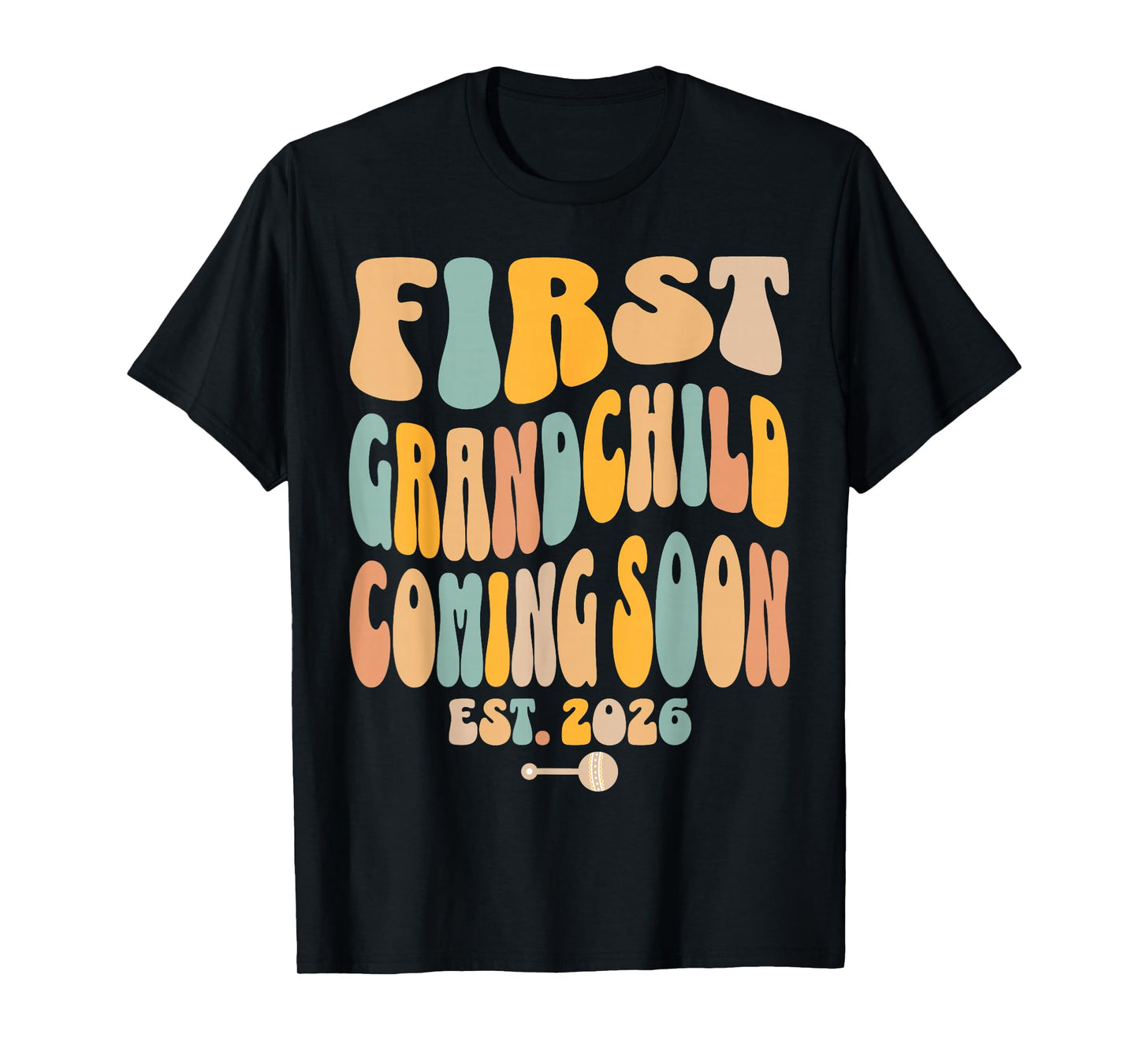 First Grandchild Coming Soon 2026 Baby Announcement T-Shirt