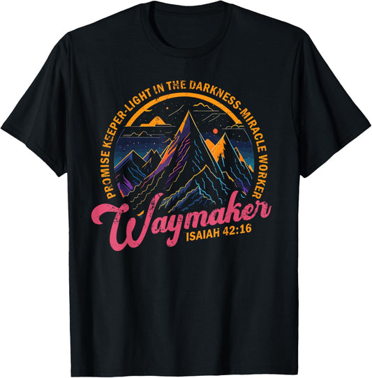 Waymaker Vintage Promise Keeper Miracle Worker Christian T-Shirt