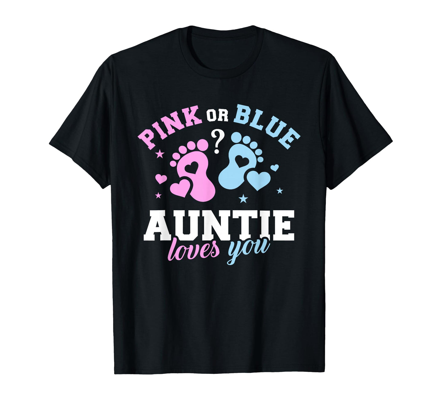 Gender reveal auntie aunt T-Shirt