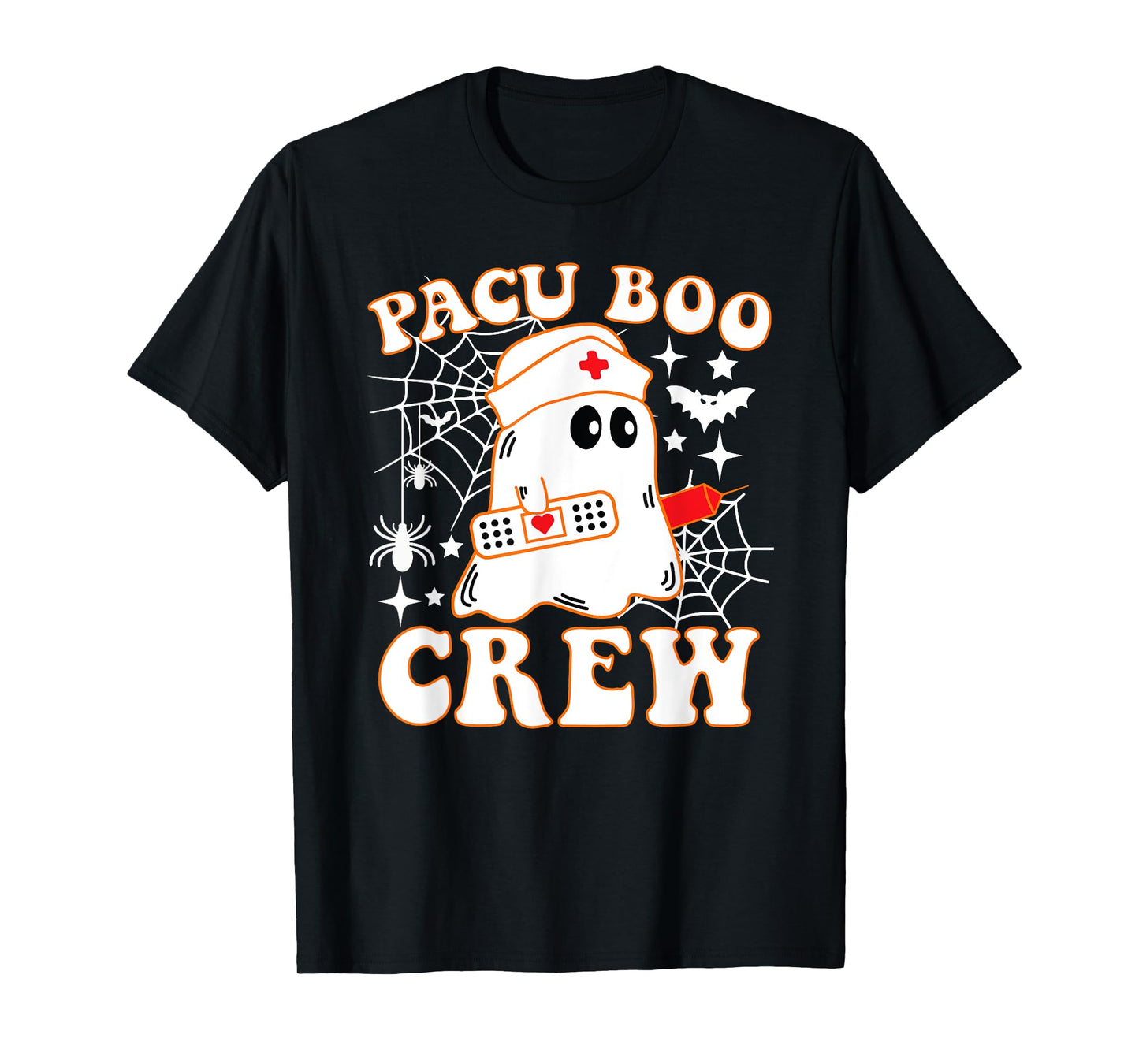 PACU Boo Crew Nurse Funny Ghost Halloween Costume T-Shirt