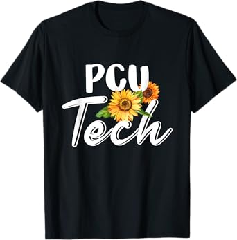 Cute PCU Tech With Sunflower Vintage T-Shirt