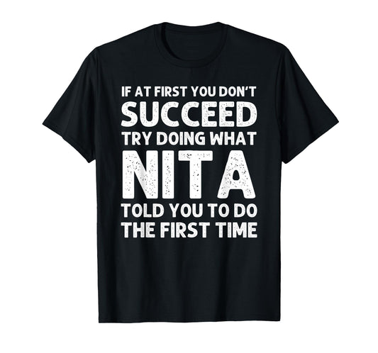 NITA Name Personalized Birthday Funny Christmas Joke T-Shirt