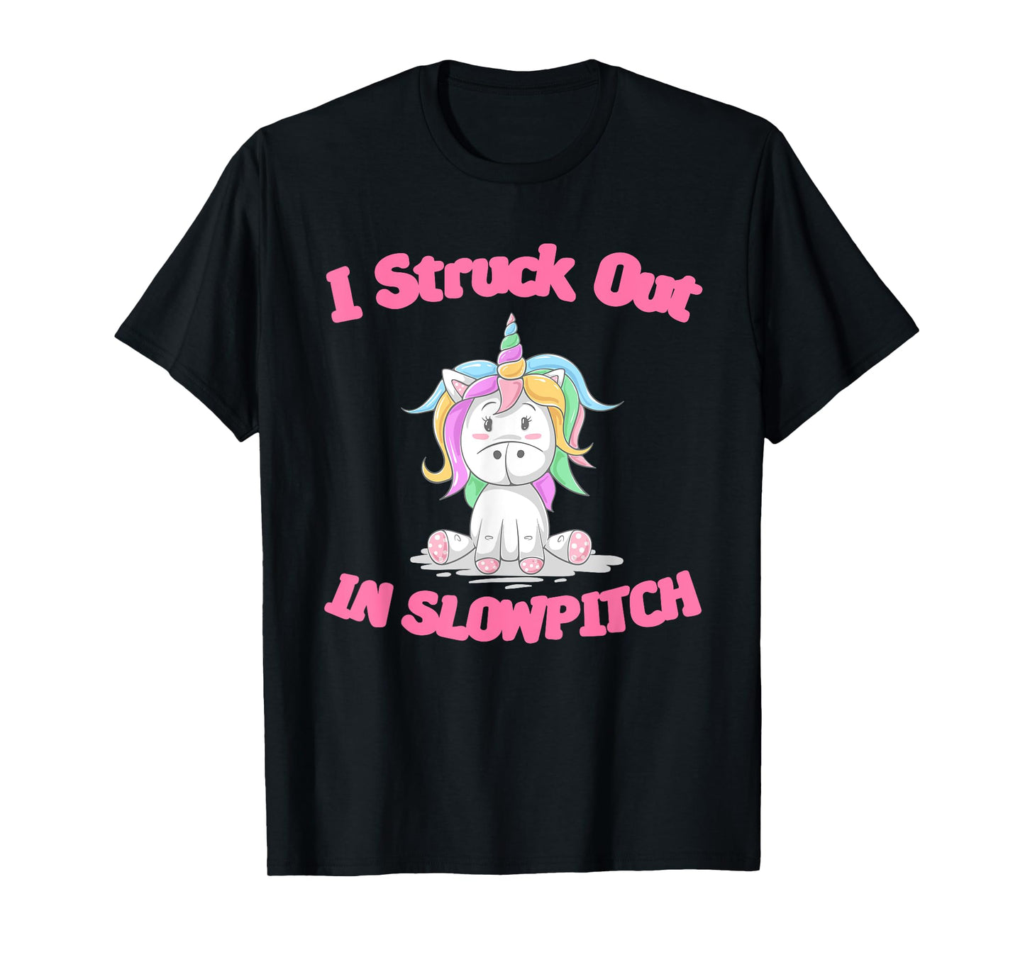 Funny Softball Gag Tee I Struck Out in Slowpitch Embarassing T-Shirt