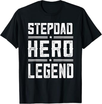Stepdad Hero Legend - Vintage Distressed Stepdad T-Shirt