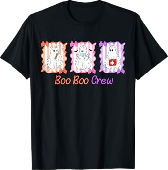 Groovy Boo Boo Crew Nurse Funny Ghost Women Halloween Women T-Shirt