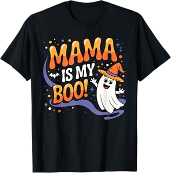 Groovy Mama Is My Boo Halloween Toddler Boys Girls Kids T-Shirt