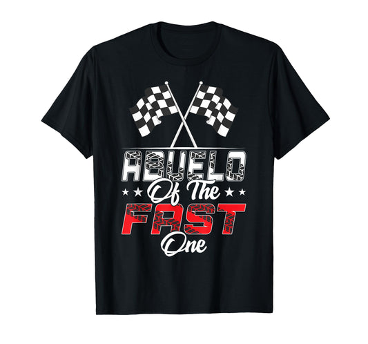 Abuelo Of The Fast One First Birthday Racing Car Family T-Shirt