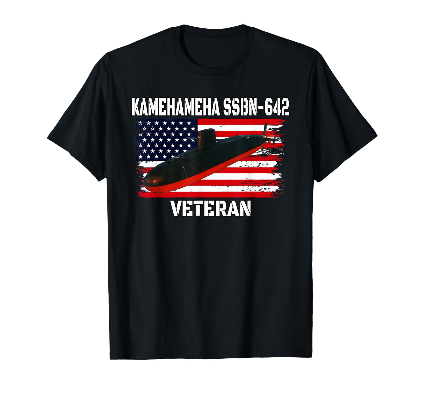 Submarine USS Kamehameha SSBN-642 Veteran Grandfather Dad T-Shirt