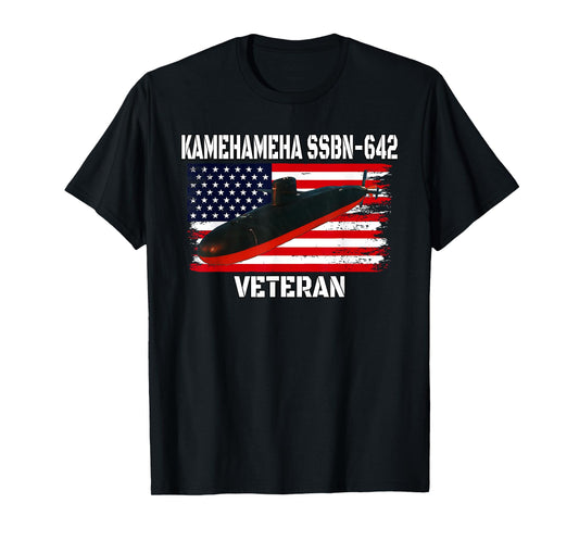 Submarine USS Kamehameha SSBN-642 Veteran Grandfather Dad T-Shirt