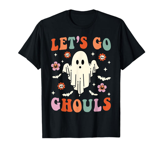 Let's Go Ghouls Ghost Halloween Spooky Bachelorette T-Shirt