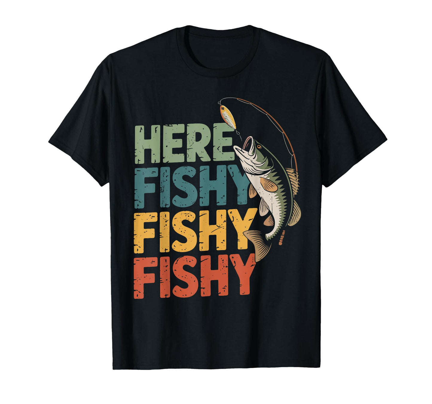 Youth Here-Fishy Bass Fish Boy Men Funny Fisherman Toddler T-Shirt