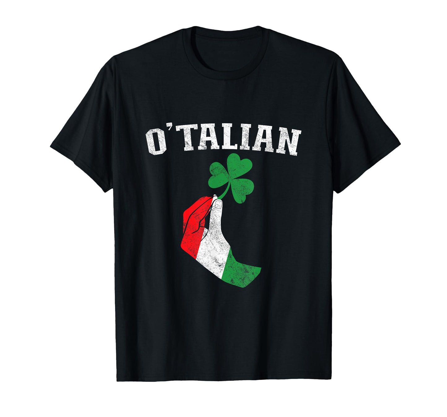 O'talian shamrock st patrick's day italy flag Clover T-Shirt