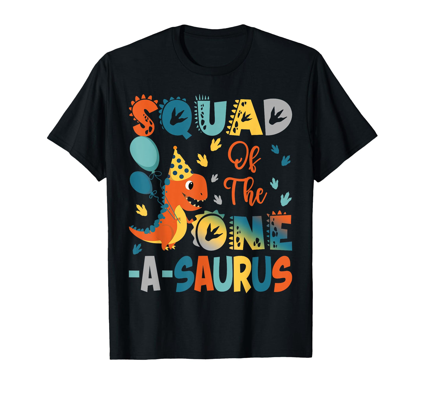 Squad Of The One-A-Saurus 2Nd Birthday Dinosaur Party T-Shirt