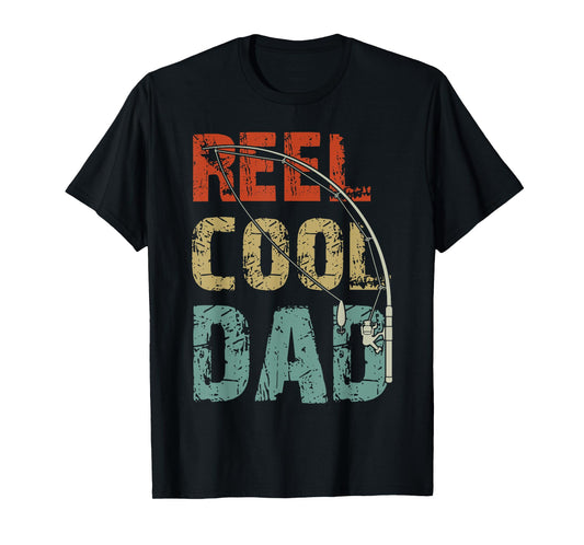 Reel Cool Dad Funny Fishing Father's Day Fisherman Daddy T-Shirt