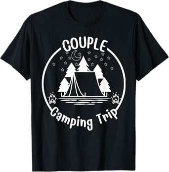 Couple Crew Memories Camping Trip Wedding Aniversary T-Shirt