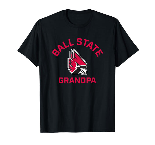 Ball State University Cardinals Arched Grandpa T-Shirt