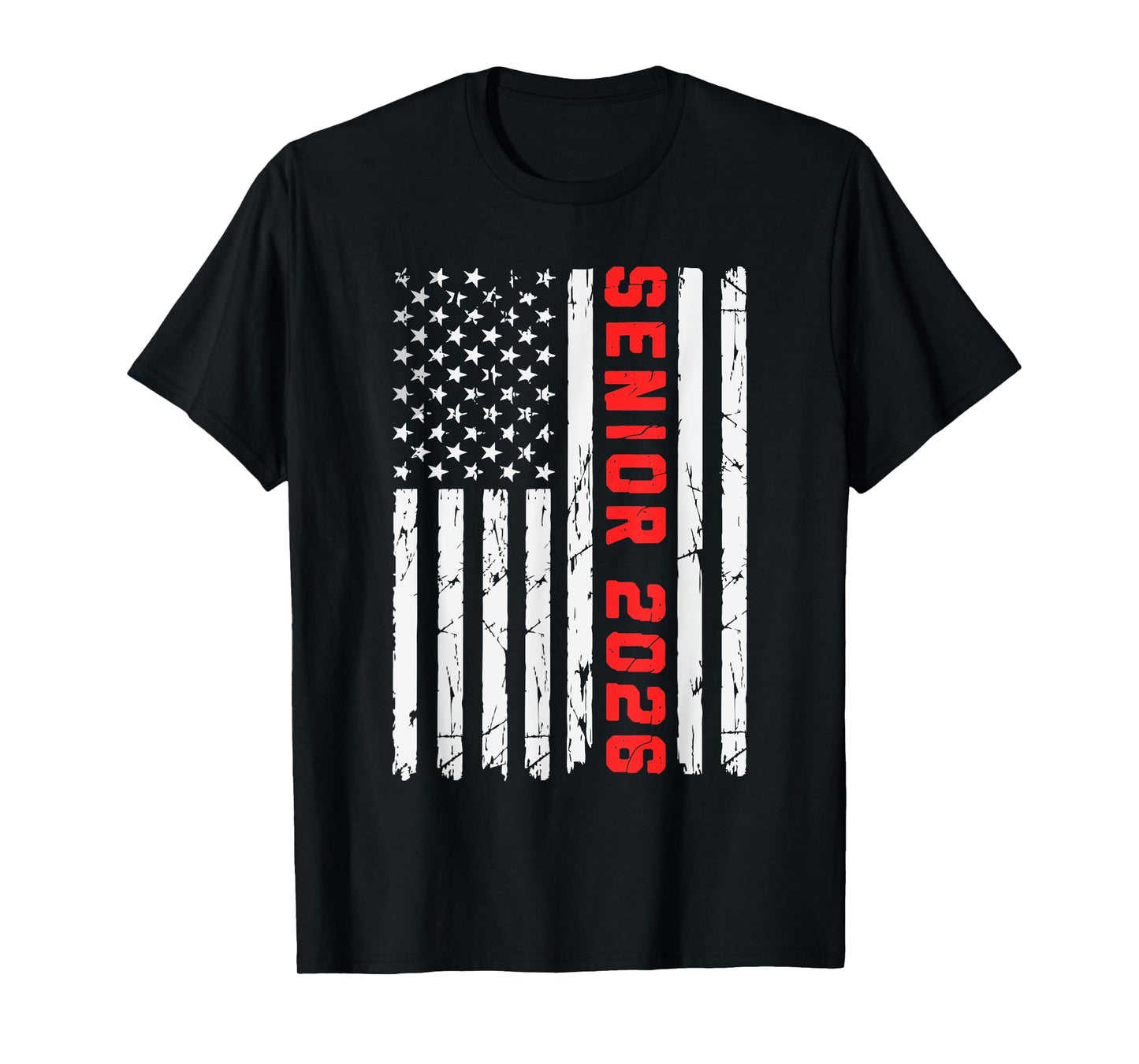 Senior 2026 American Flag USA Class of 2026 Graduation Grad T-Shirt