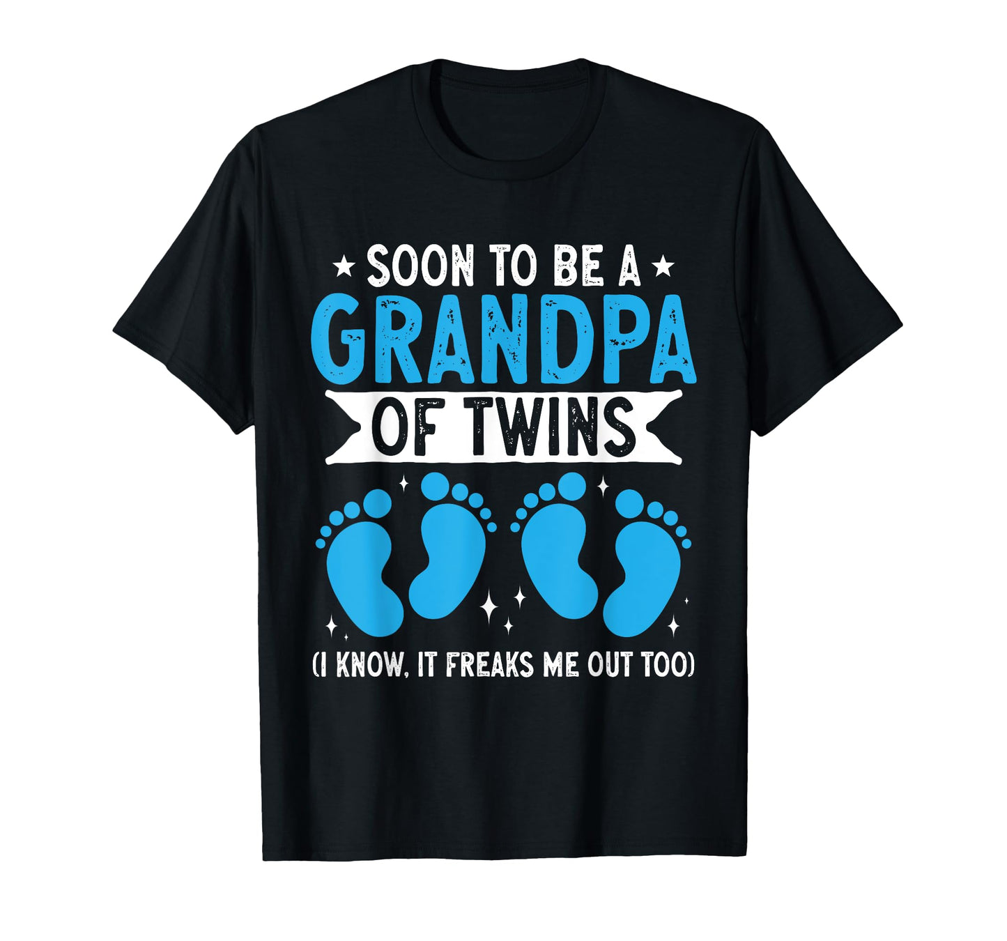 Twin Grandpa Soon To Be A Grandpa Of Twins T-Shirt