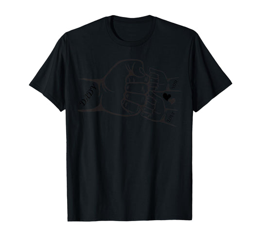 Fist Bump Dad Of Two Father Of 2 Daddy Happy Father's Day T-Shirt