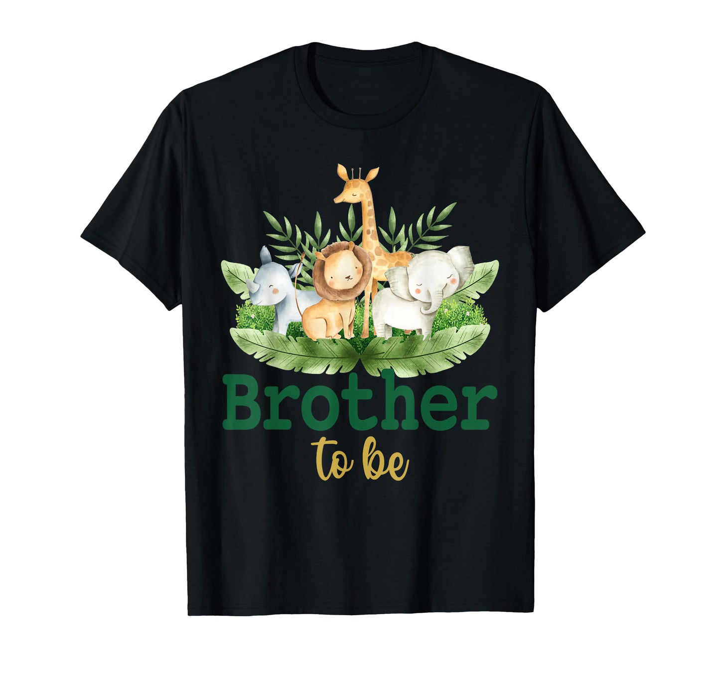 Soon To Be Brother Jungle Animals Safari Baby Reveal T-Shirt