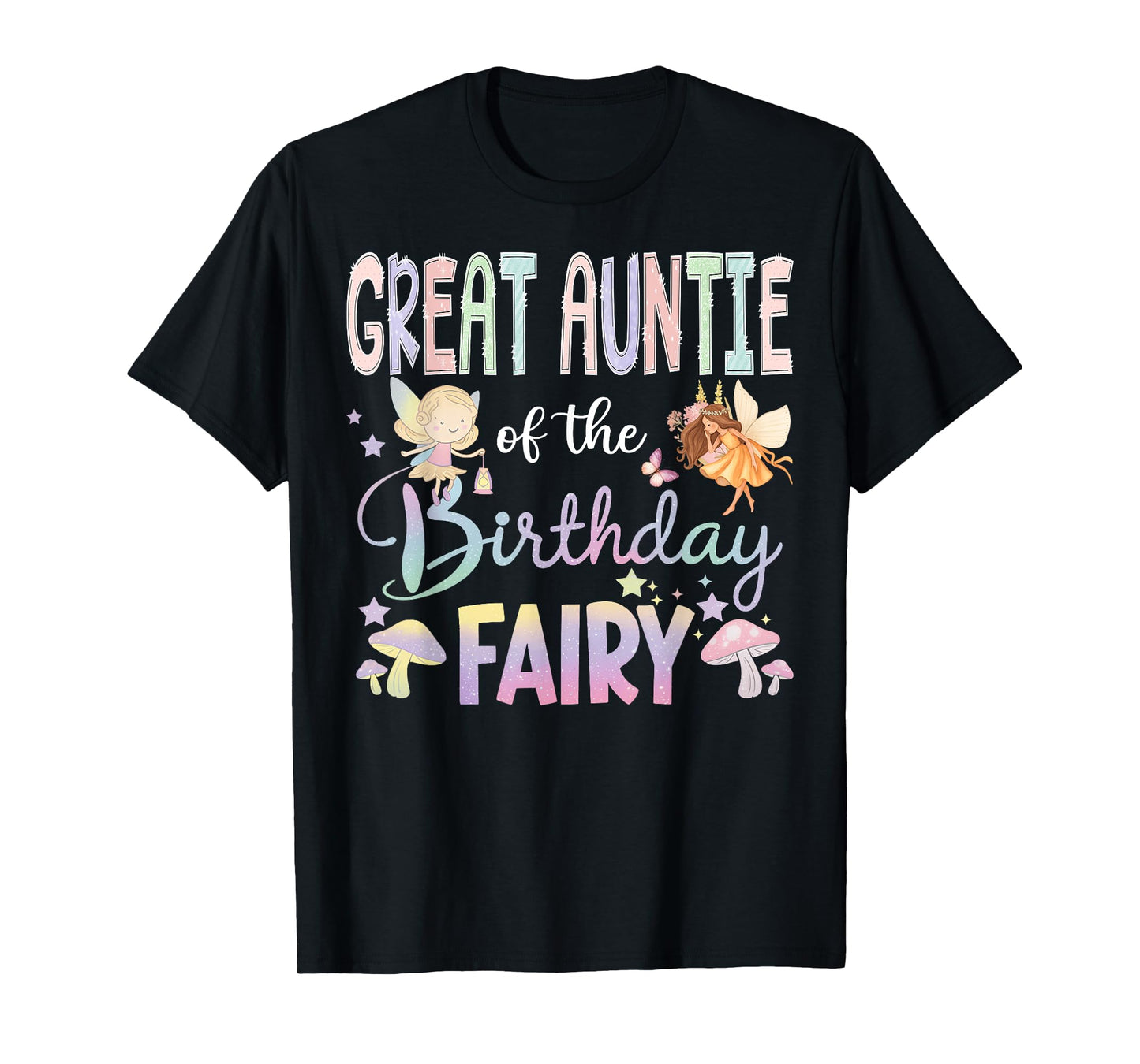Great Auntie Of The Birthday Fairy Little Girl Magical T-Shirt