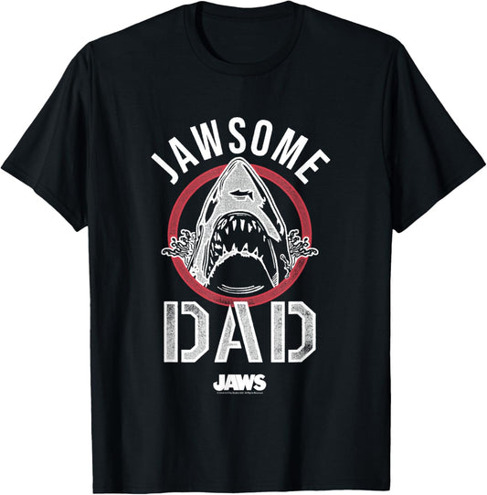 Jaws Father's Day Jawsome Dad Vintage Logo T-Shirt