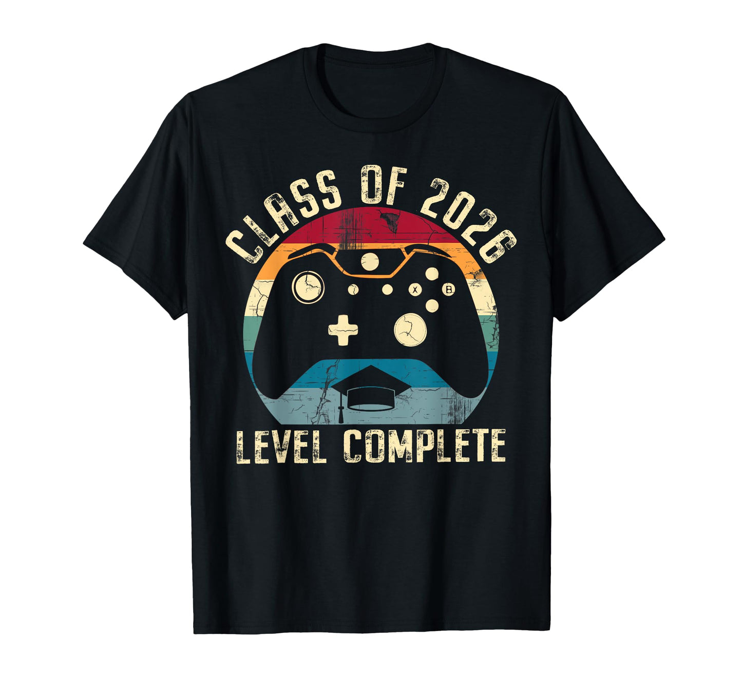 Class Of 2026 Level Complete Video Gamer Senior Graduation T-Shirt
