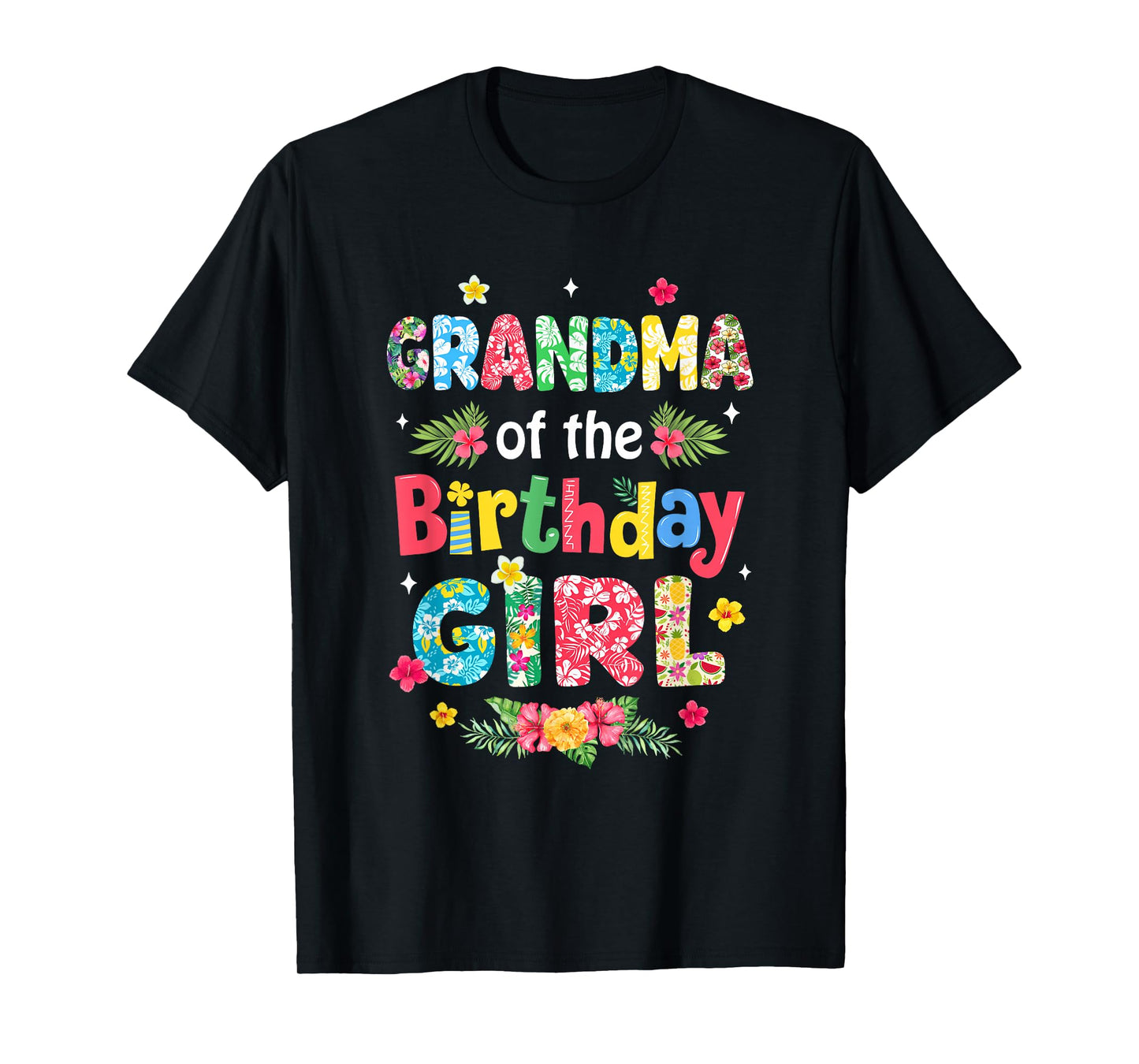 Grandma Of The Birthday Girl Hawaii Family Party Decor T-Shirt