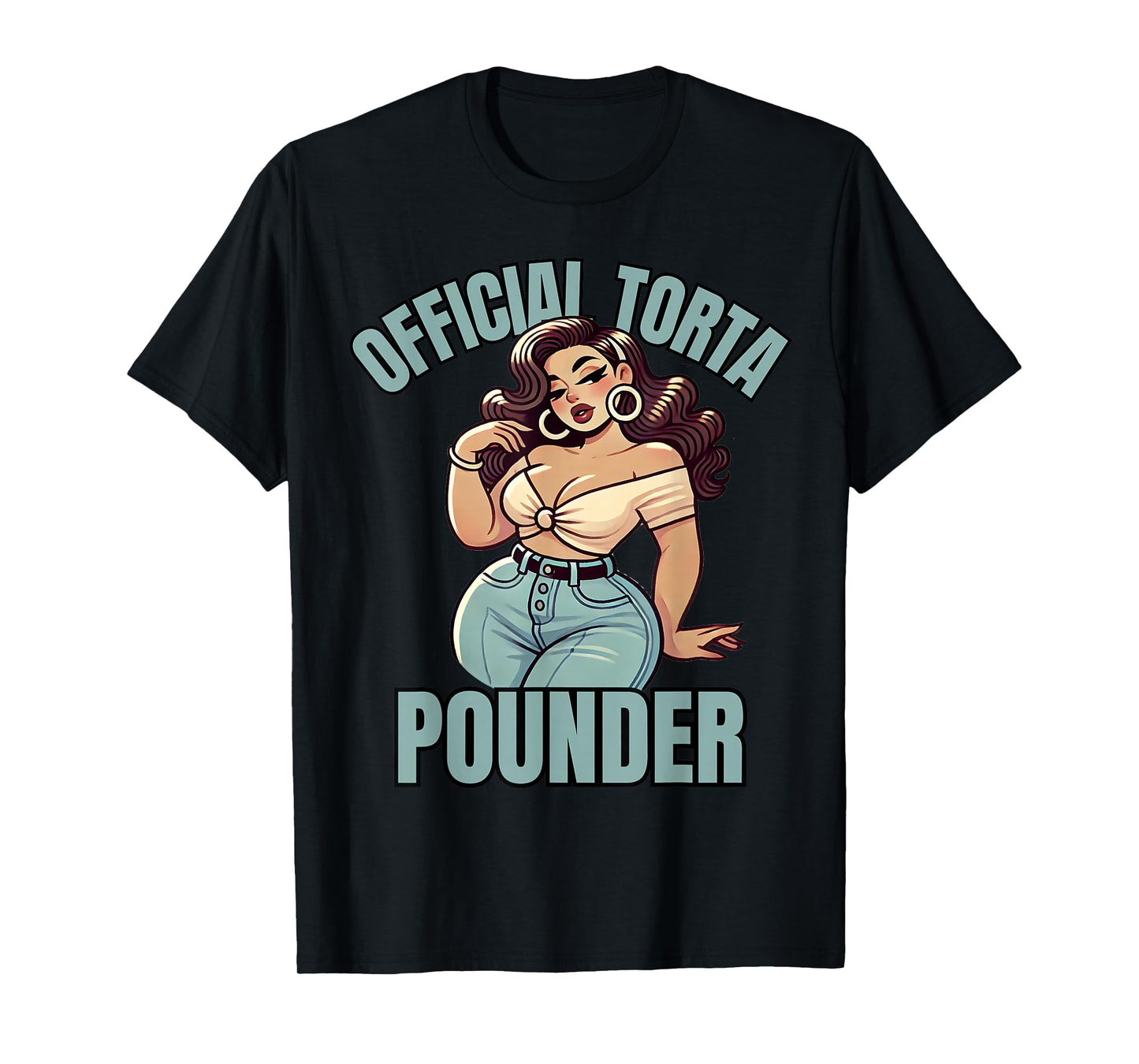 Mexican Latino Car Show Cholo Torta Pounder Latina Pinup T-Shirt