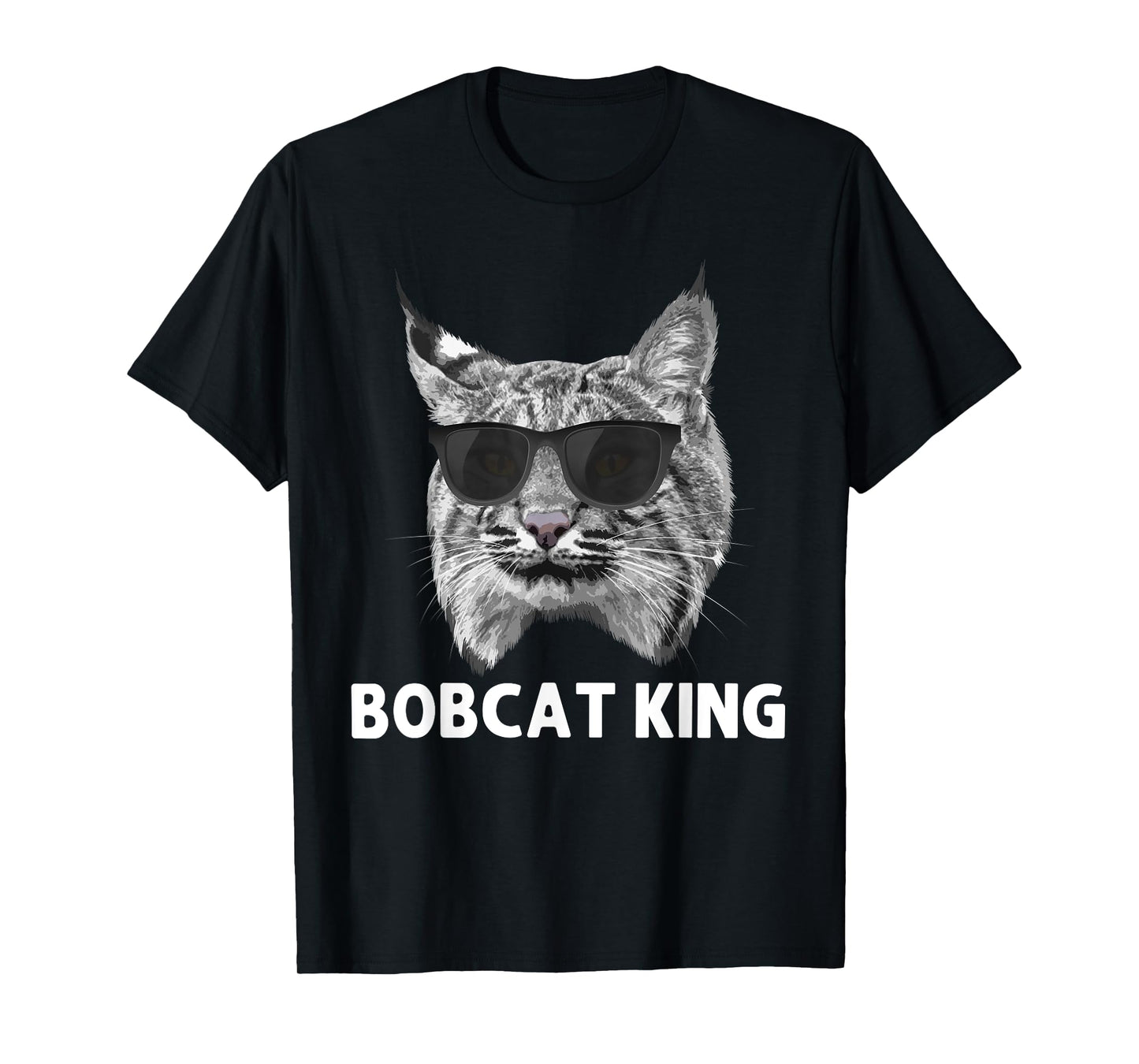 Cool Bobcat Art For Men Dad Father Animal Bobcat Lover T-Shirt