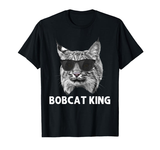 Cool Bobcat Art For Men Dad Father Animal Bobcat Lover T-Shirt