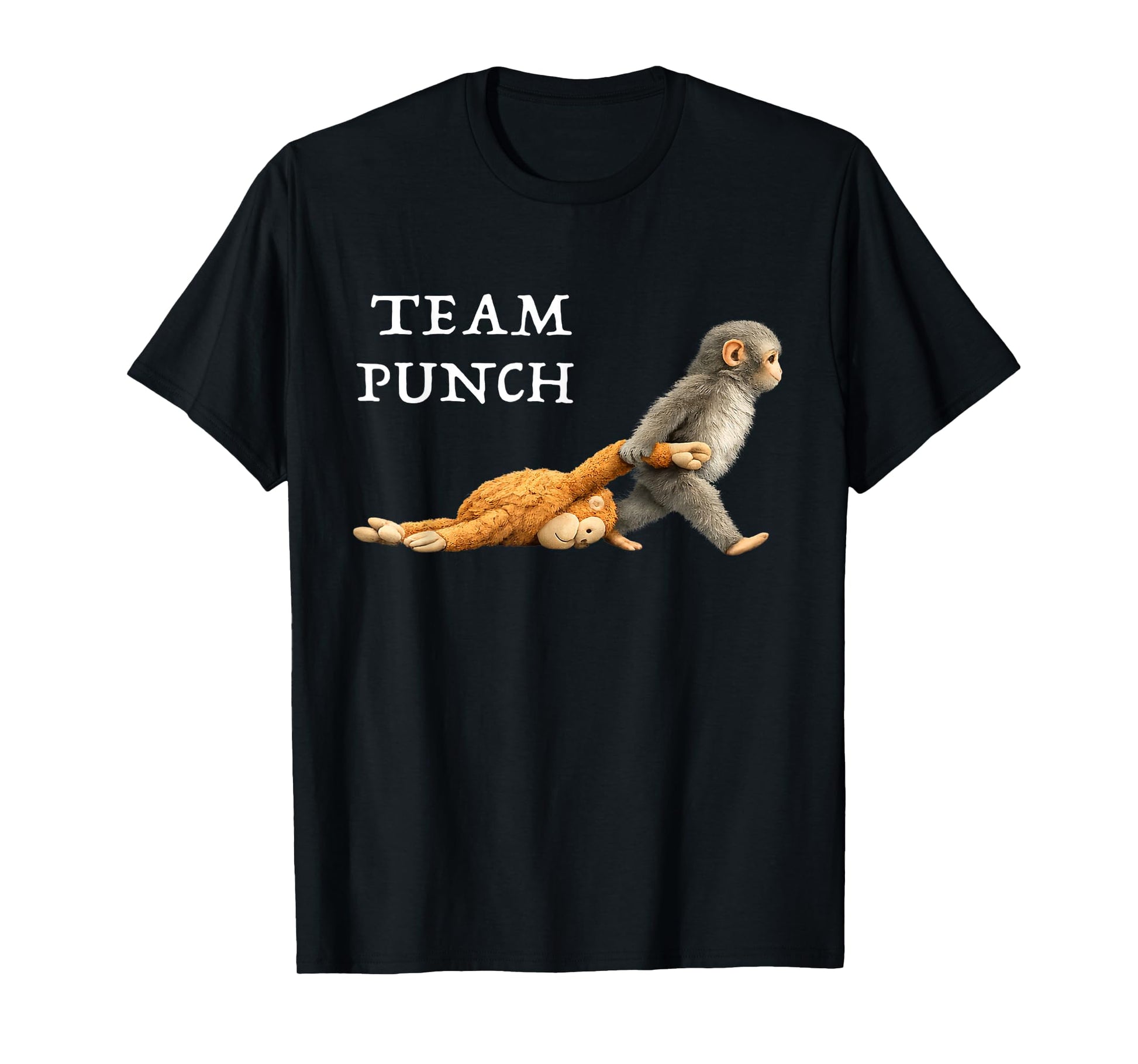 Baby Monkey Punch Team Punch T-Shirt - T-Shirt | Black