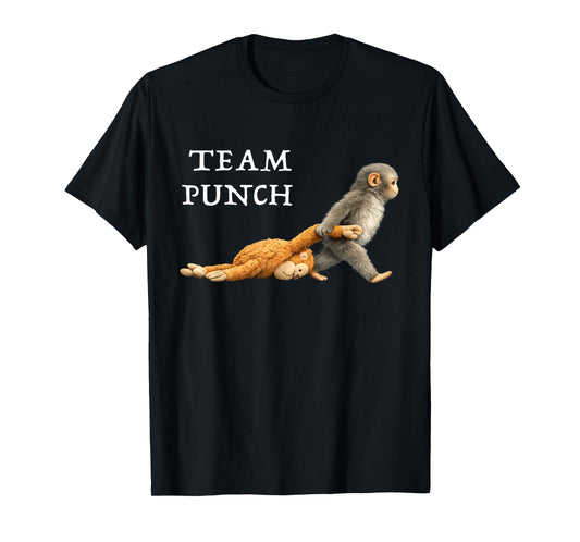 Baby Monkey Punch Team Punch T-Shirt - T-Shirt | Black