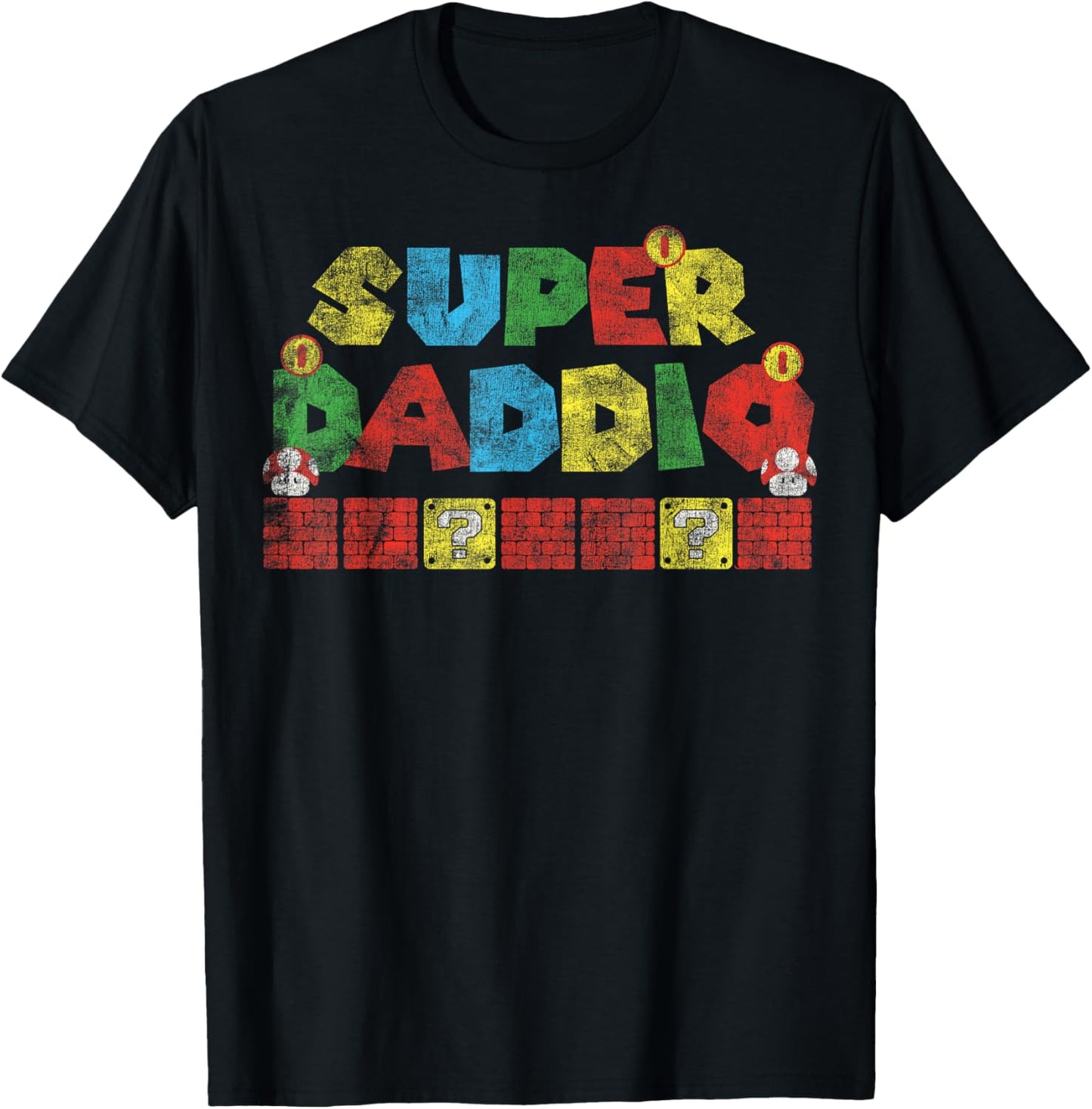 Super Daddio Retro Gamer Dad Style T-Shirt