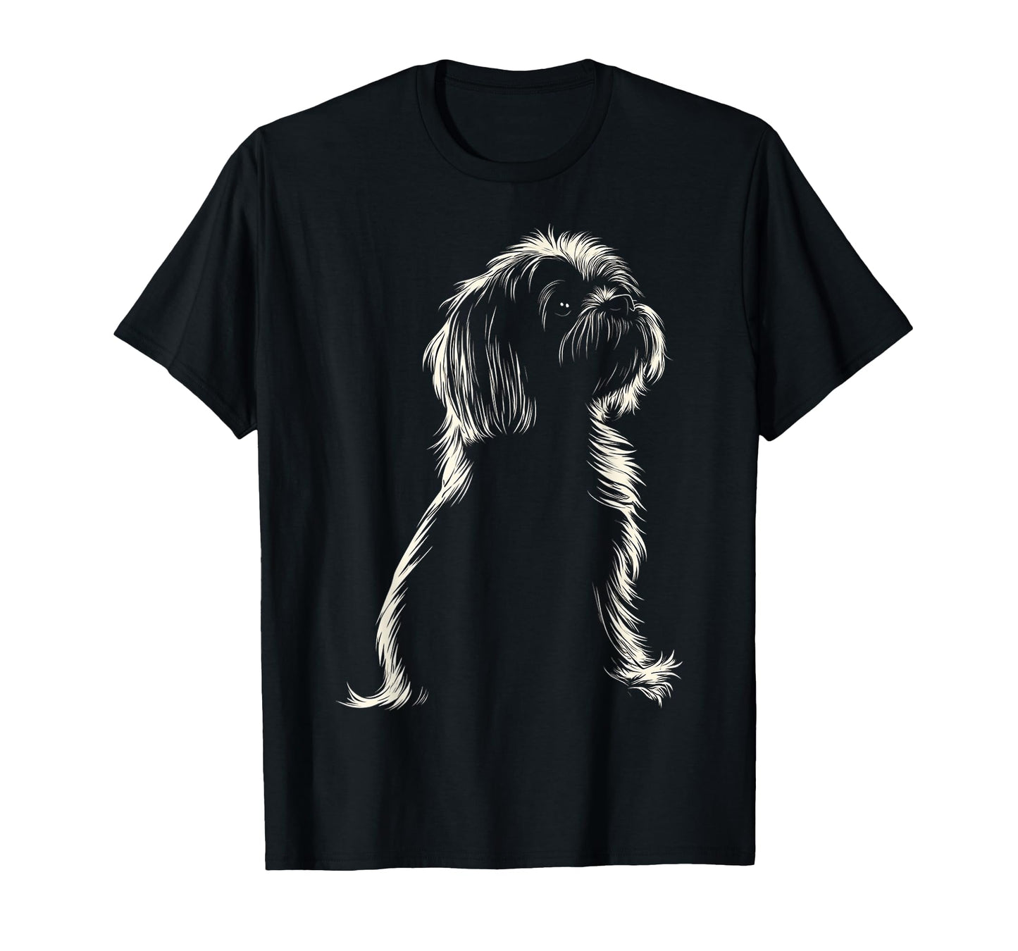 Lhasa Apso Dog Motif Pet Artwork Lhasa Apso Men Women Kids T-Shirt