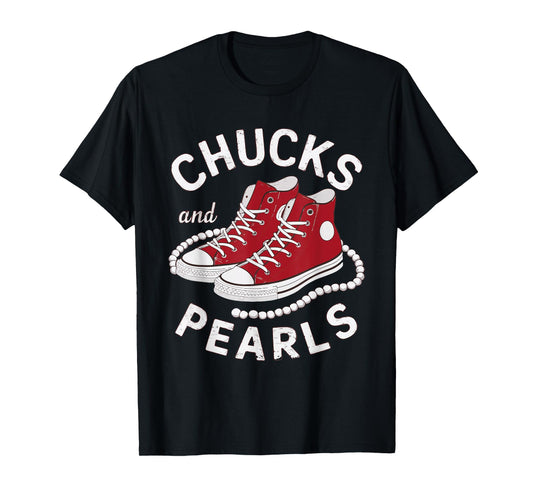 Chucks And Pearls Cute Men Women T-Shirt