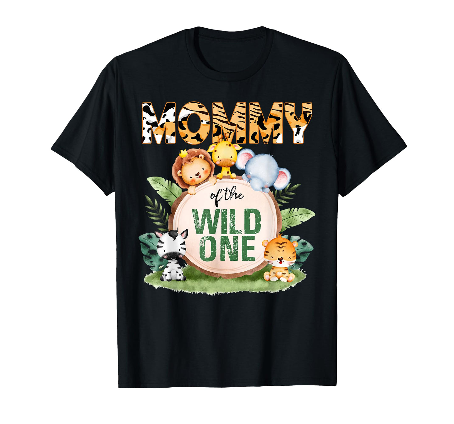 Mommy Of The Wild One 1st Birthday Safari Family Matching T-Shirt