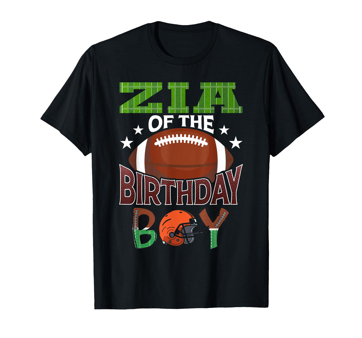 Zia of The Birthday Boy Football Party Family Matching T-Shirt
