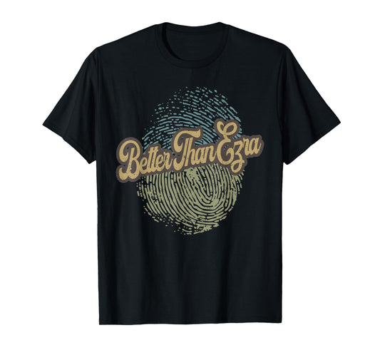 Vintage Better Fingerprint Than Ezras Cassette 90s Musician T-Shirt