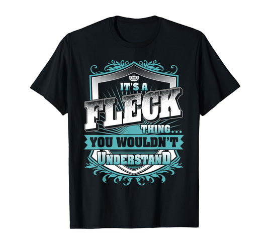 It's A FLECK Thing You Wouldn't Understand Name Vintage T-Shirt