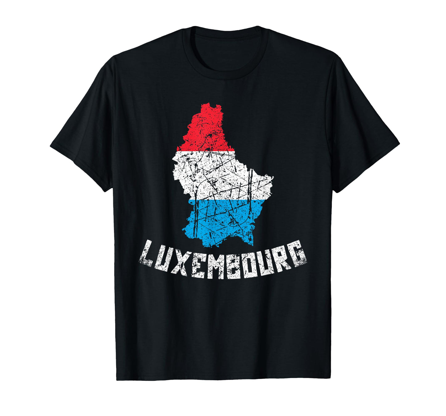 Luxembourg Flag Distressed Men Women Kids Luxembourger T-Shirt