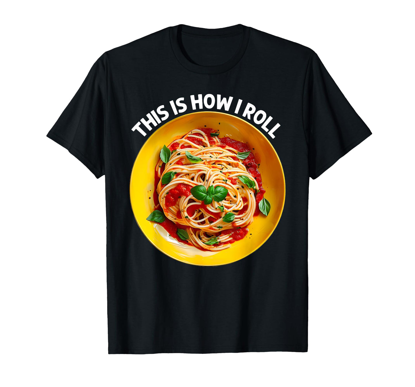 Cool Spaghetti Art For Men Women Italian Foodie Pasta Lover T-Shirt