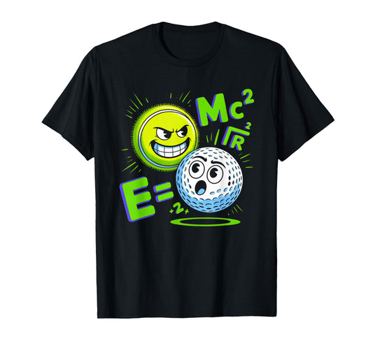 Tennis Ball and Golf Ball Duo Math T-Shirt