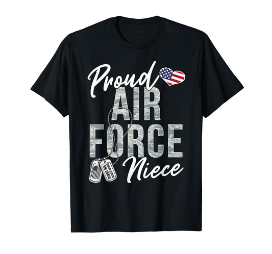 Proud Air Force Niece US Air Force Graduation Niece Tee T-Shirt