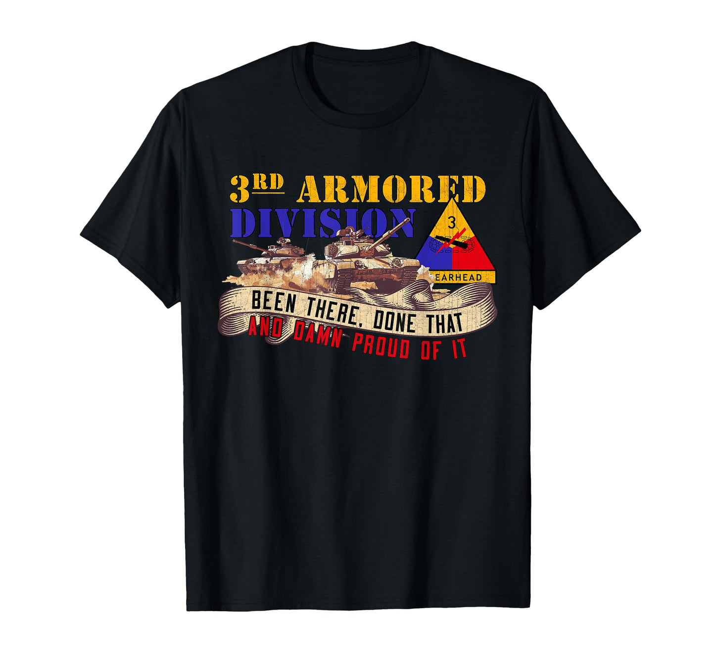 3rd Armored Division 3rd AD Spearhead Veteran Day Gifts T-Shirt