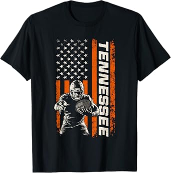 Vintage Tennessee Maryland American Flags Baseball Weathered T-Shirt
